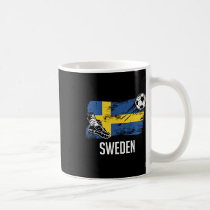 Sverige Flagga Jersey Svenska Fotbollslag Svenska  Kaffemugg