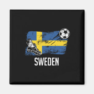 Sverige Flagga Jersey Svenska Fotbollslag Svenska Magnet