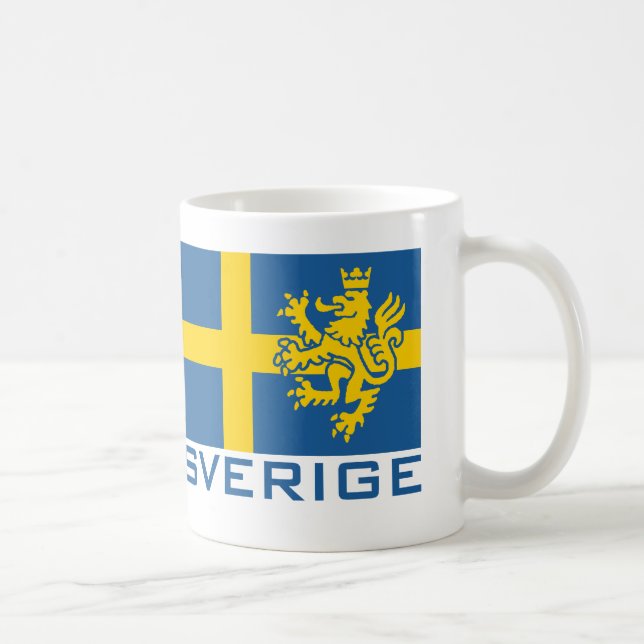 Sverige Flagga Kaffemugg (Höger)