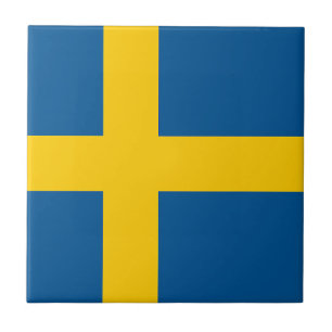 Sverige Flagga Kakelplatta