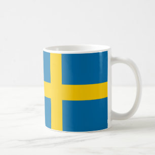 Sverige Flagga keramiskt kaffe Mugg