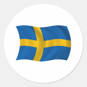 Sverige Flagga Klistermärke