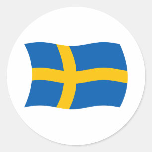 Sverige Flagga Klistermärke
