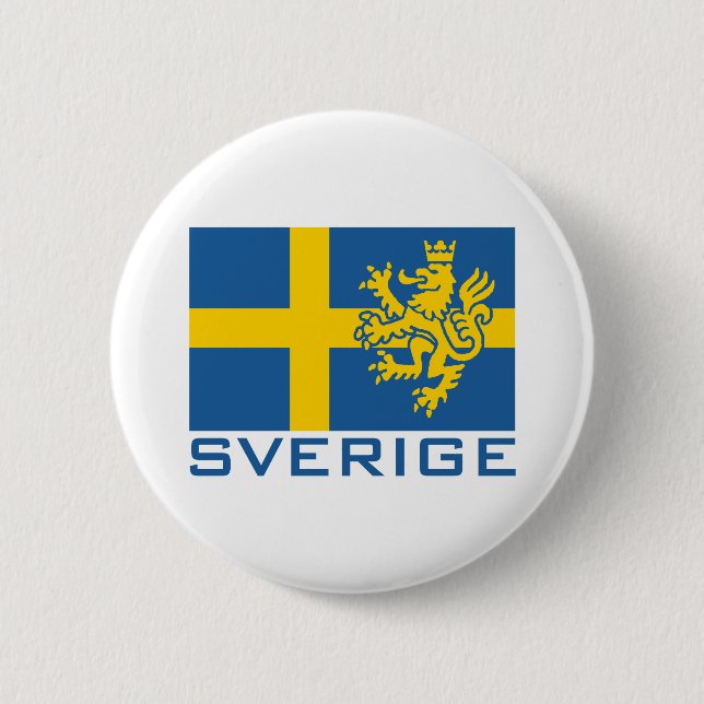 Sverige Flagga Knapp (Framsida)