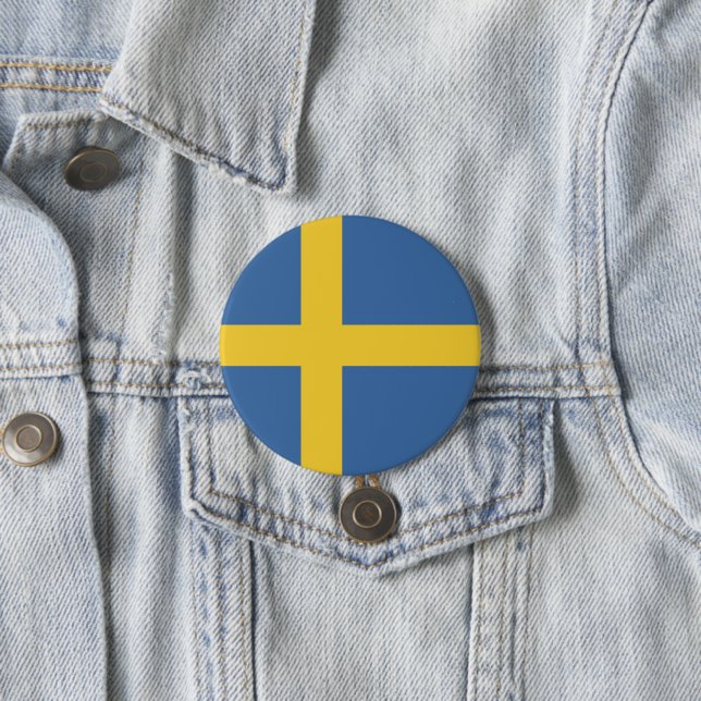 Sverige flagga knapp (In Situ)