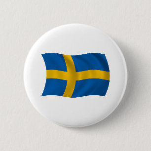 Sverige Flagga Knapp