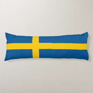 Sverige Flagga Kroppskudde