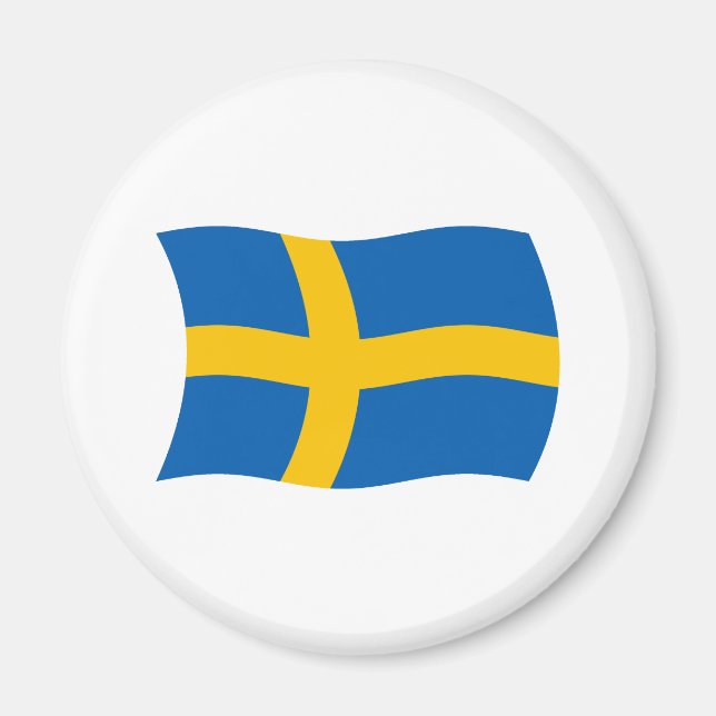 Sverige Flagga Magnet (Framsidan)