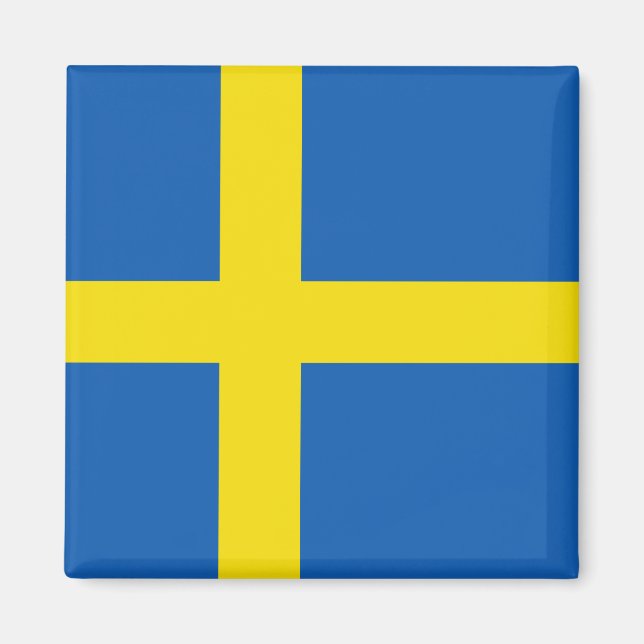 Sverige Flagga Magnet (Framsidan)