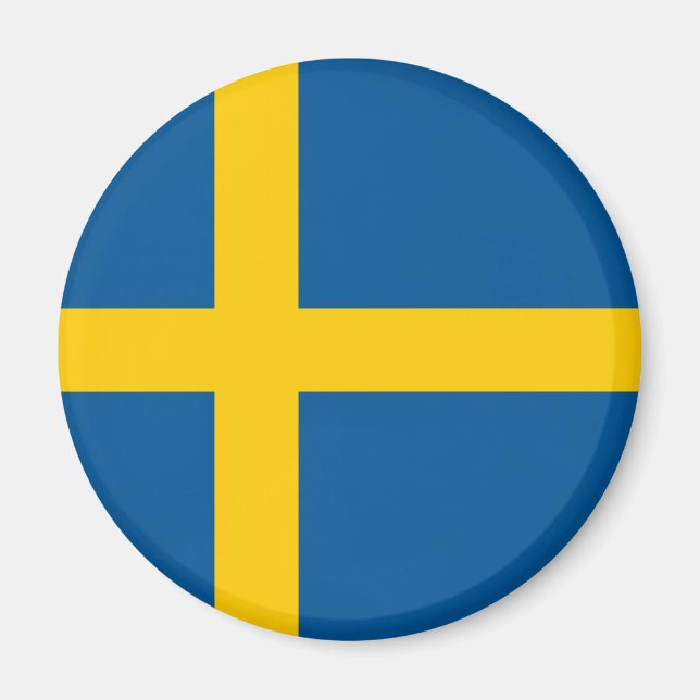 Sverige Flagga Magnet (Framsidan)