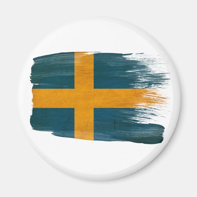 Sverige Flagga Magnet (Framsidan)