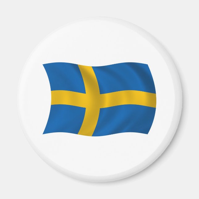 Sverige Flagga Magnet (Framsidan)