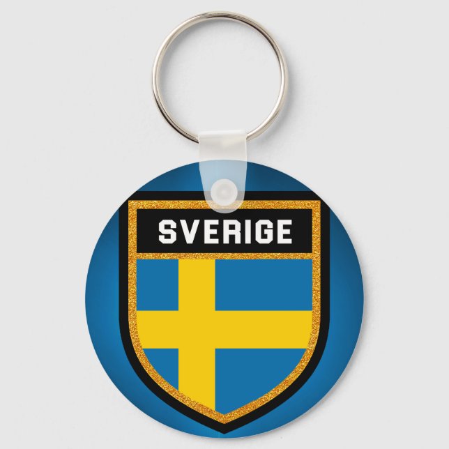 Sverige Flagga Nyckelring (Framsida)
