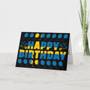 Sverige Flagga Patriotic Birthday Kort