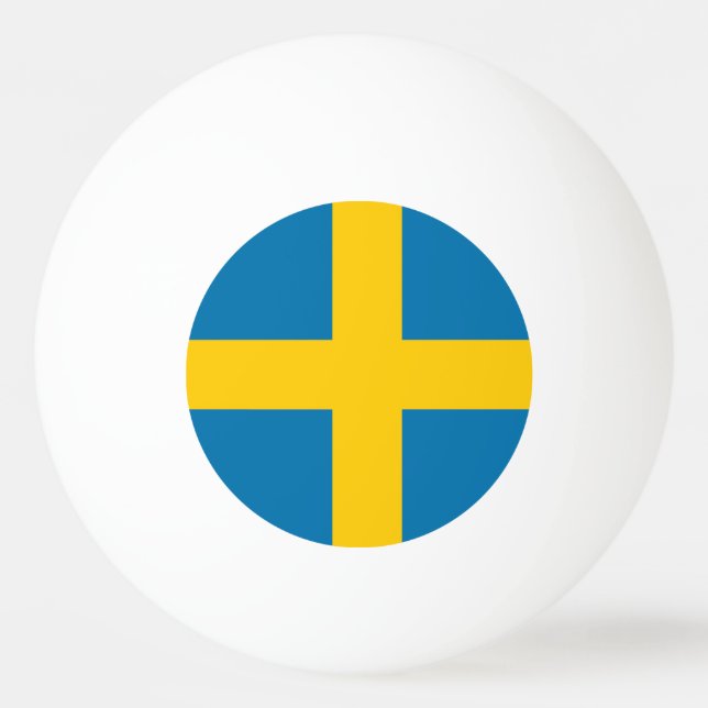 Sverige Flagga Pingisboll (Framsidan)