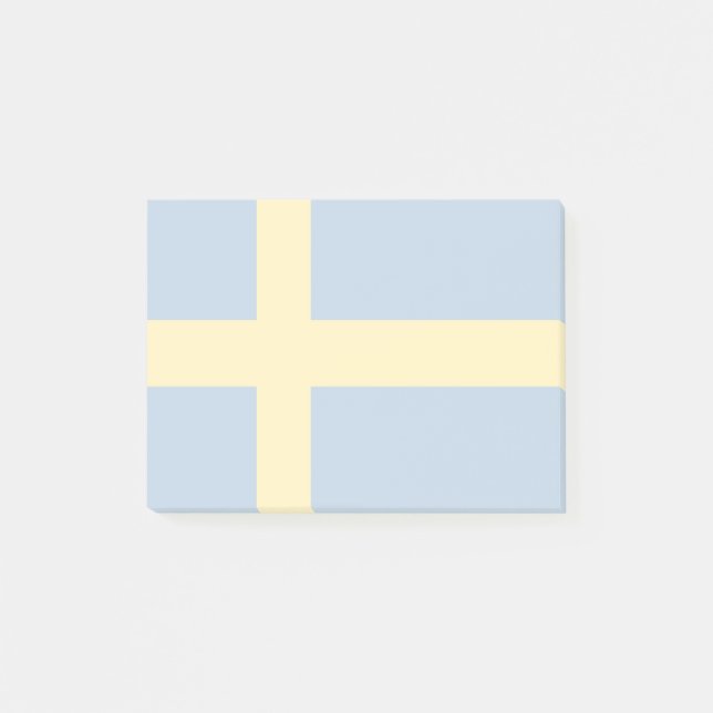 Sverige Flagga Post-it Block (Framsida)