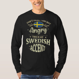 Sverige Flagga Souvenirs for Swede Manar & Women 3 T Shirt