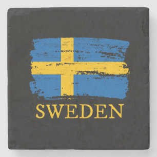 Sverige Flagga Stenunderlägg