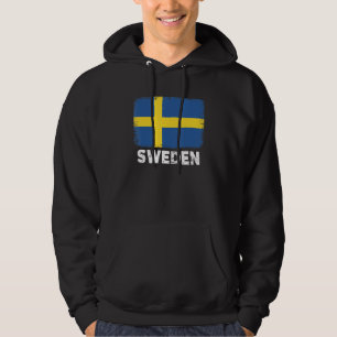 Sverige Flagga Stöd svenska människor kvinnor mä Hoodie