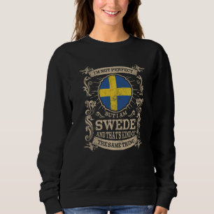 Sverige Flagga Stolta Svenskar Män & Kvinnor   T Shirt