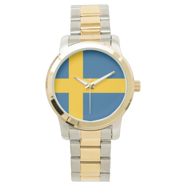 Sverige flagga Svenska Armbandsur (Framsida)