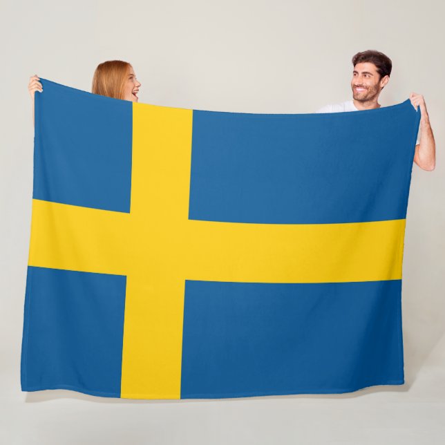 Sverige flagga Svenska Fleecefilt (På plats)