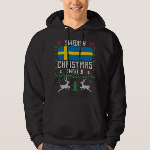 Sverige Flagga Svenska julsötare Hoodie