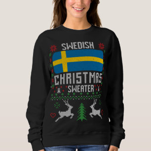 Sverige Flagga Svenska julsötare T Shirt