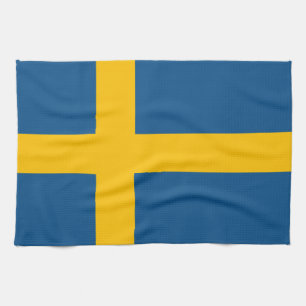Sverige flagga Svenska Kökshandduk