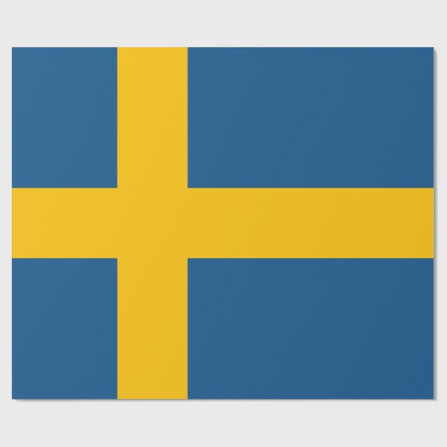 Sverige flagga Svenska Presentpapper (Platt)