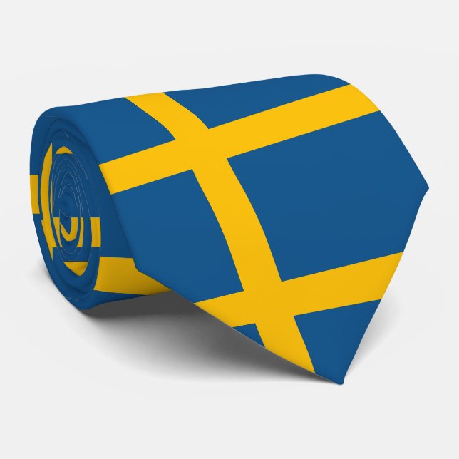 Sverige flagga Svenska Slips (Rullad)