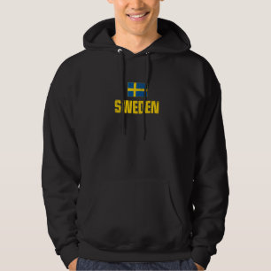 Sverige Flagga Svenska Sverige Svenska Stockholm N Hoodie