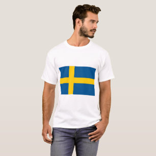 Sverige Flagga T Shirt