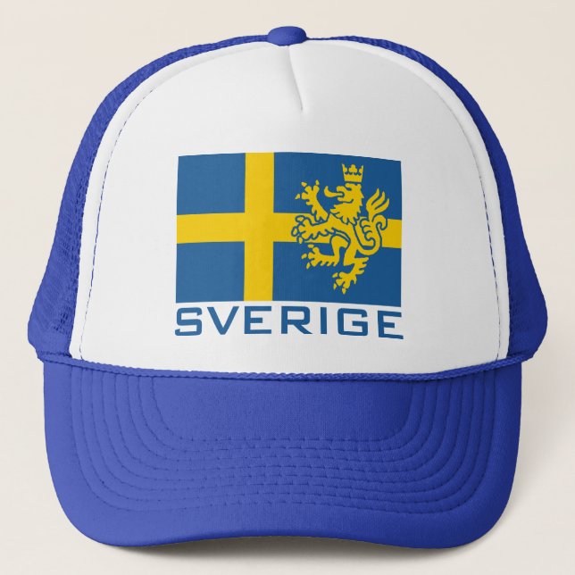 Sverige Flagga Truckerkeps (Framsida)