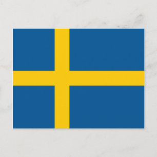 Sverige Flagga vykort
