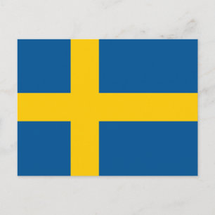 Sverige Flagga Vykort