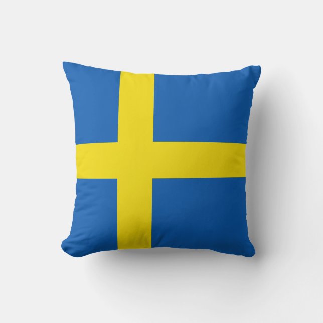 Sverige Flagga x Flagga Kudde (Framsida)