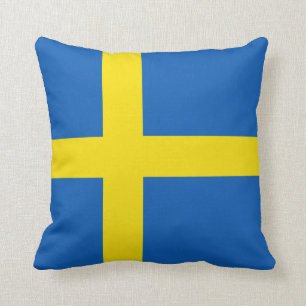 Sverige Flagga x Flagga Kudde