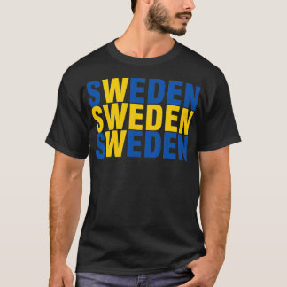 Sverige flaggga t shirt