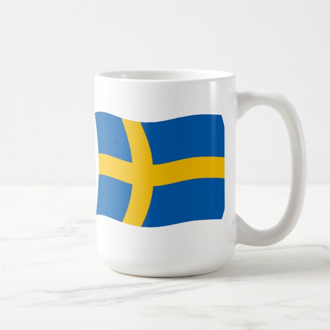 Sverige Flaggmugg Kaffemugg (Höger)