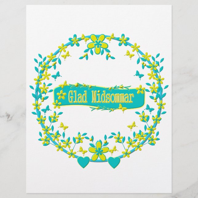 Sverige för mittsommarsymbol (Framsida)