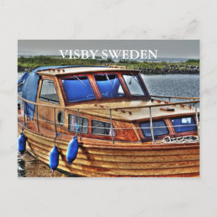 SVERIGE FÖR TRÄBOAT, VISBY VYKORT