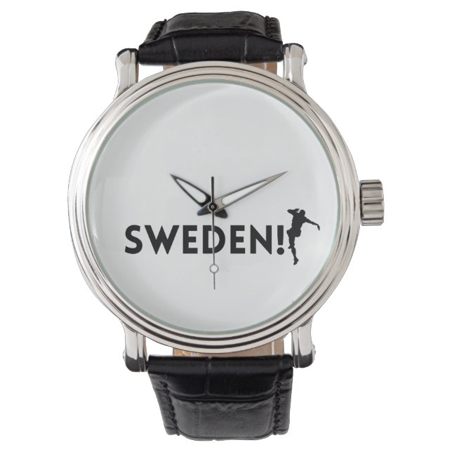 Sverige fotboll armbandsur (Framsida)