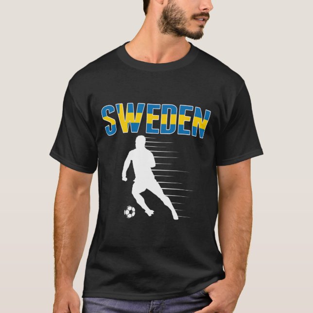 Sverige Fotboll Fäns Tröja - Stöd Svensk Fotboll (Framsida)