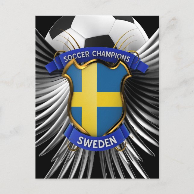 Sverige Fotboll Vykort (Framsida)