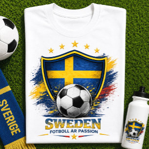 Sverige Fotbollsfan Svenska Fotbolls-VM T Shirt