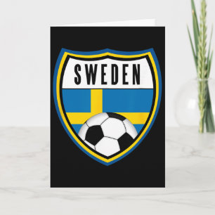 Sverige Fotbollströja Svensk Flagga  Kort