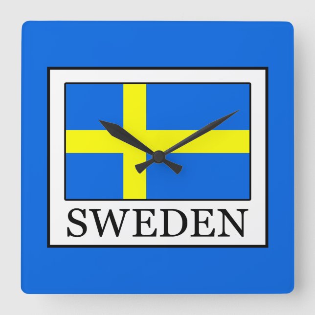Sverige Fyrkantig Klocka (Framsida)