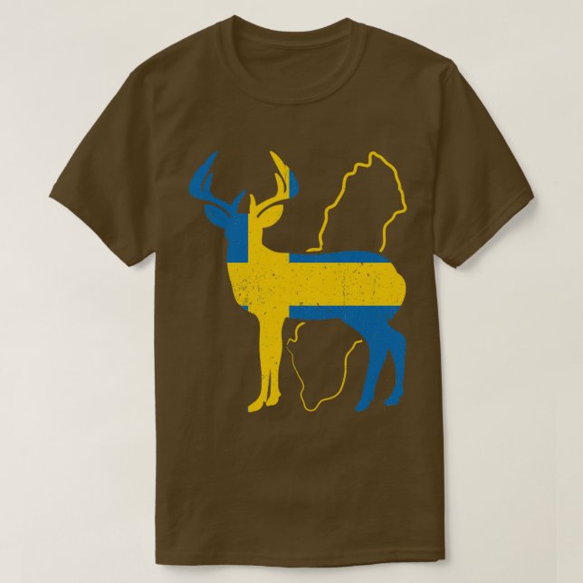 Sverige Gift Stockholm Svenska Malmo Fika 4 T Shirt (Design framsida)