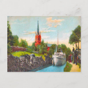 Sverige Gota canal, 1925 Vykort
